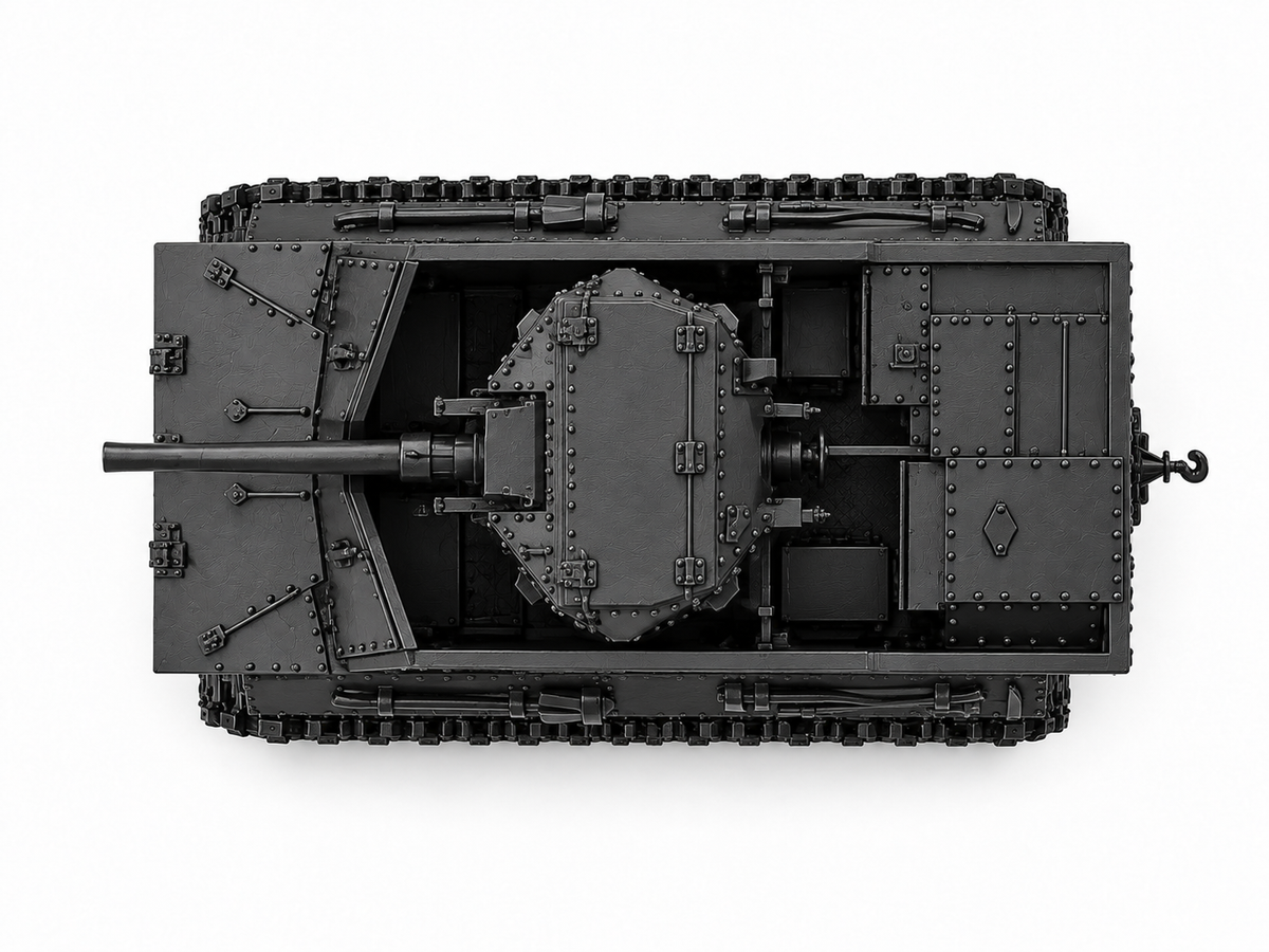 SSMODEL 1/72 1/144 Multi Scale hunter T13 B2 Tank MODEL kit TSS1378 — detail view 3