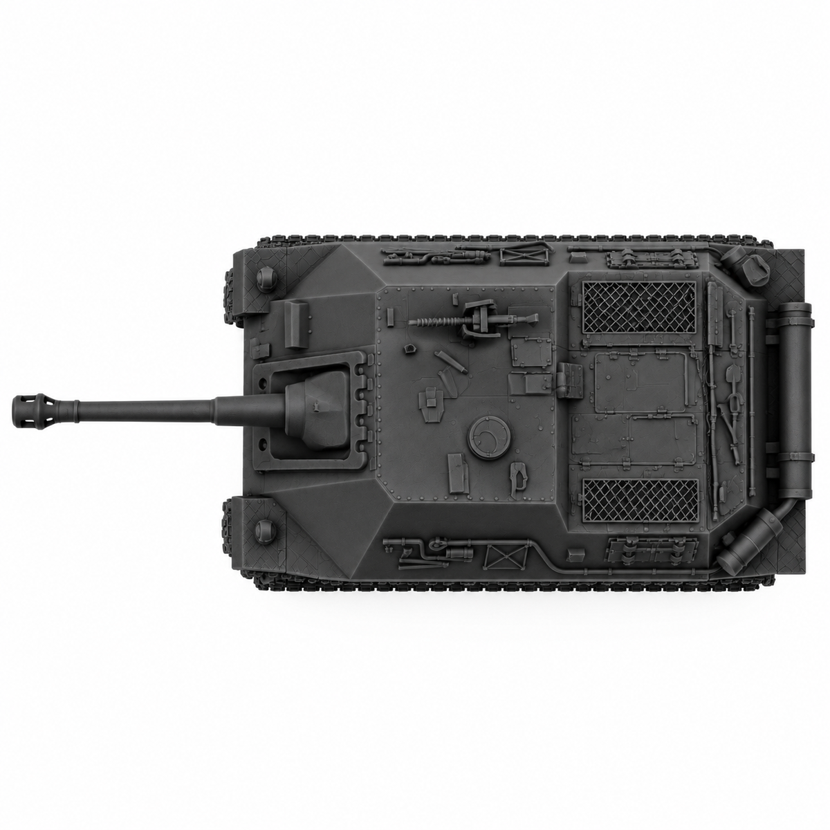 SSMODEL 1/72 1/144 Multi Scale Skoda T25 German fictional tank model kit TSS0530 — detail view 4