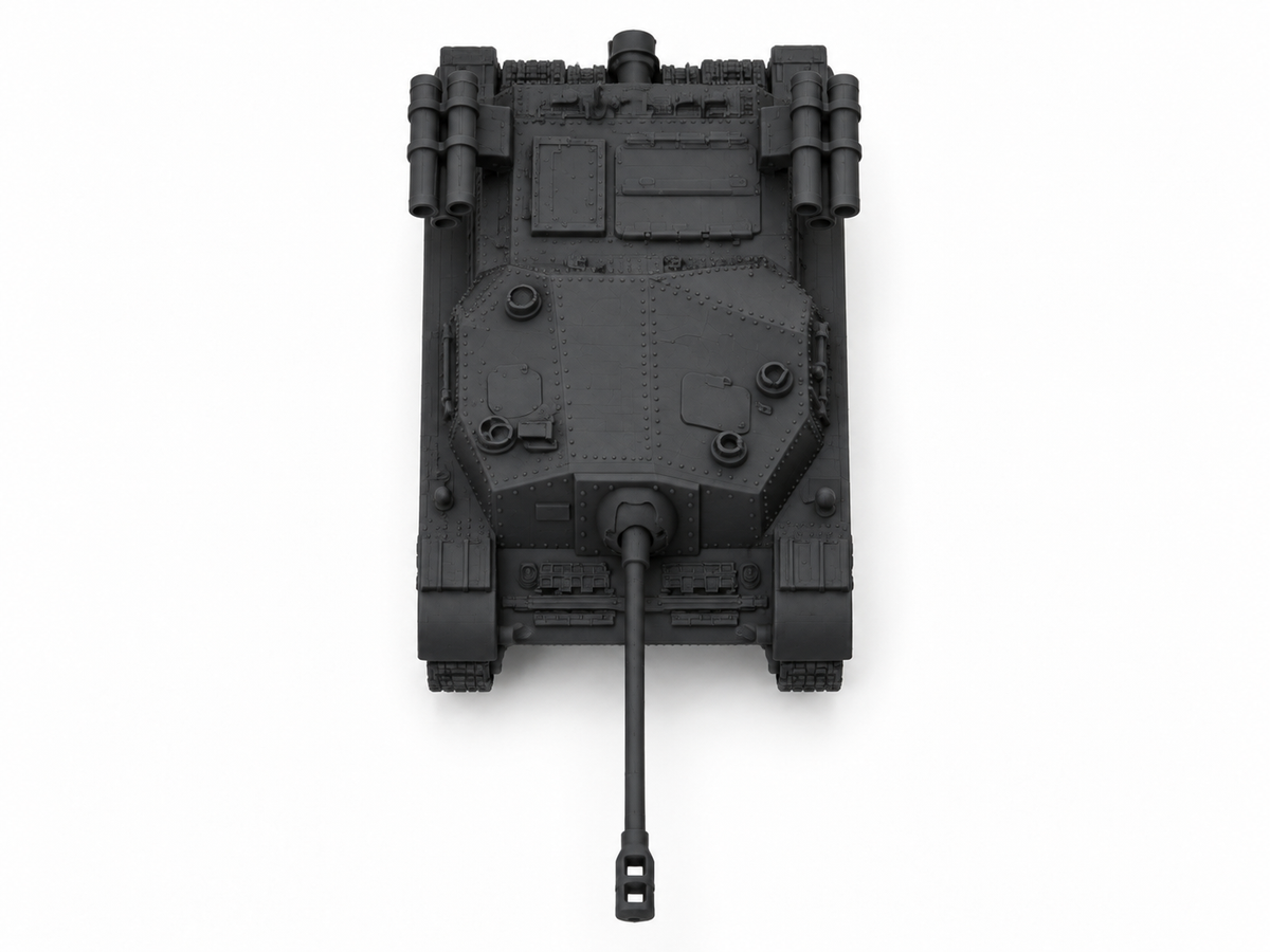 SSMODEL 1/72 1/144 Multi Scale 43M Zrinyi Sorozatveto Tank MODEL kit TSS1169 — detail view 3