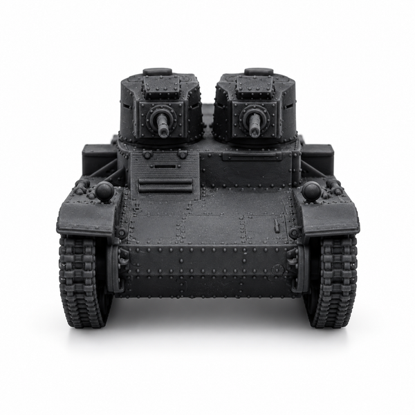 SSMODEL 1/72 1/144 WW2 Polish 7TP dw Twin Turret Light Tank Resin Model TSS1278