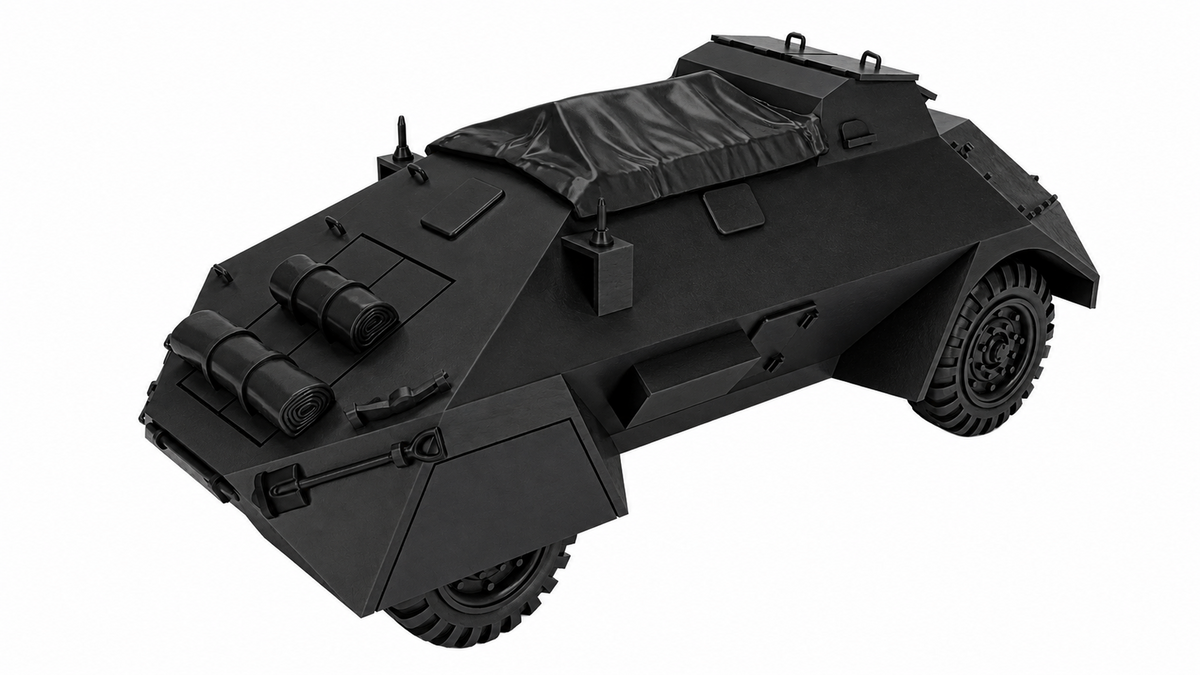 SSMODEL 1/72 1/144 Rover light armoured long chassis Tank MODEL kit TSS1162 — detail view 18
