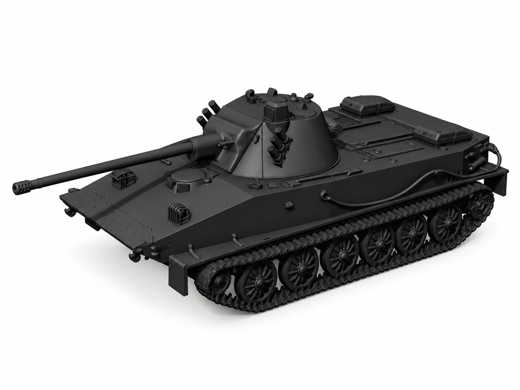 SSMODEL 1/72 1/144 PT-76-57 Russian experimental amphibious tank Model TSS0283