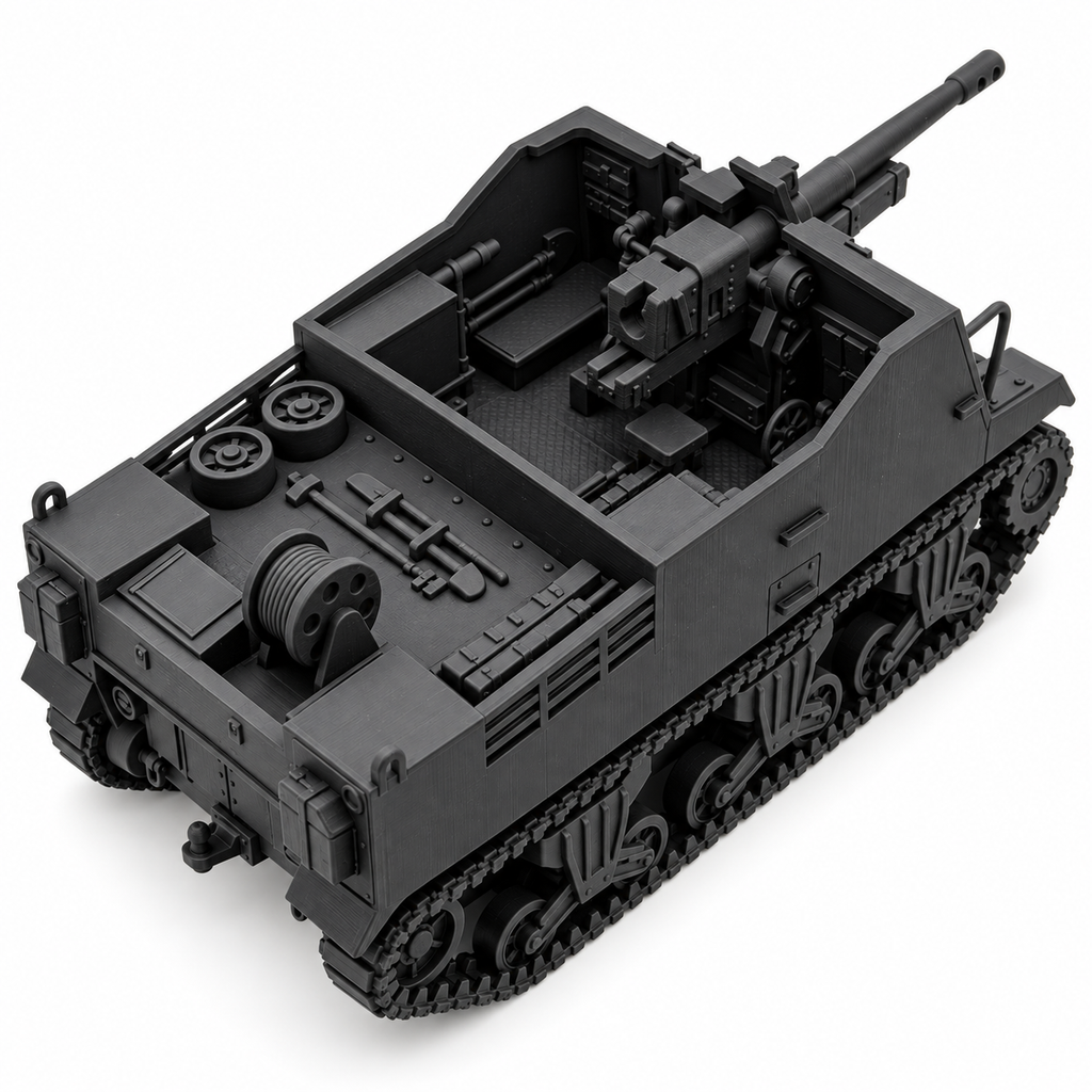 SSMODEL 1/72 1/144 WWII Canadian M7 Sexton II SPG D-Day Resin Model Kit TSS0887