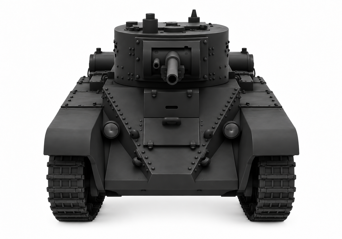 SSMODEL 1/72 1/144 Multi Scale Light tank BT-5 USSR WW2 Tank MODEL kit TSS1153 — detail view 4