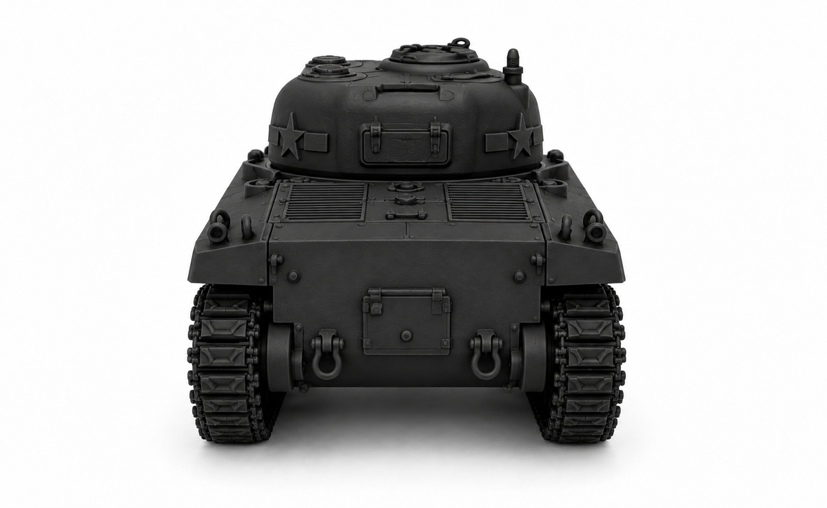 SSMODEL 1/72 1/144 Multi Scale M4A2 Sherman75mm Medium US WW2 Tank MODEL TSS1172 — detail view 4