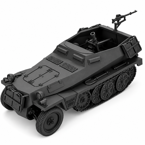 SSMODEL 1/72 1/144 Sd.Kfz.250/7 8cm Granatwerfer Carrier Resin Model Kit TSS1525