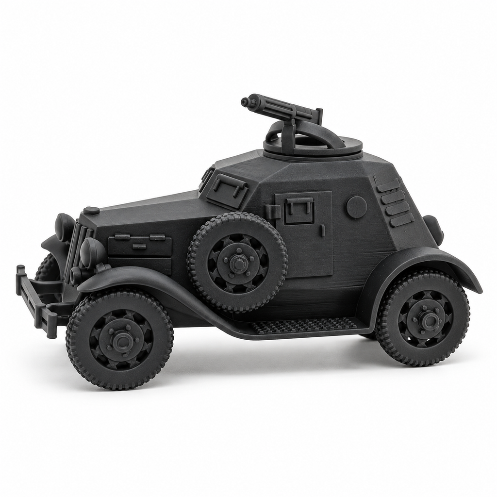 SSMODEL 1/72 1/144 Multi-Scale WWII Soviet D-12 Armored Car Resin Model TSS1234