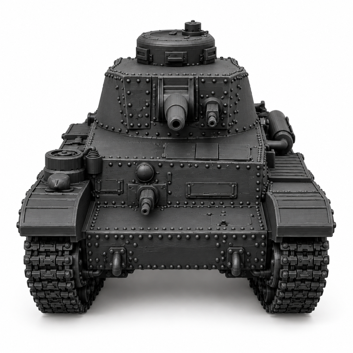 SSMODEL 1/72 1/144 Multi Scale Panzerkampfwagen 35t tank Model Kit TSS0272 — detail view 4