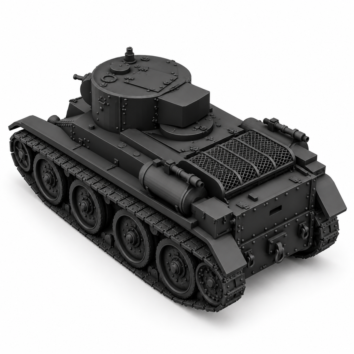 SSMODEL 1/72 1/144 Multi Scale  KhBT-5 Tank Resin MODEL TSS0574 — detail view 4