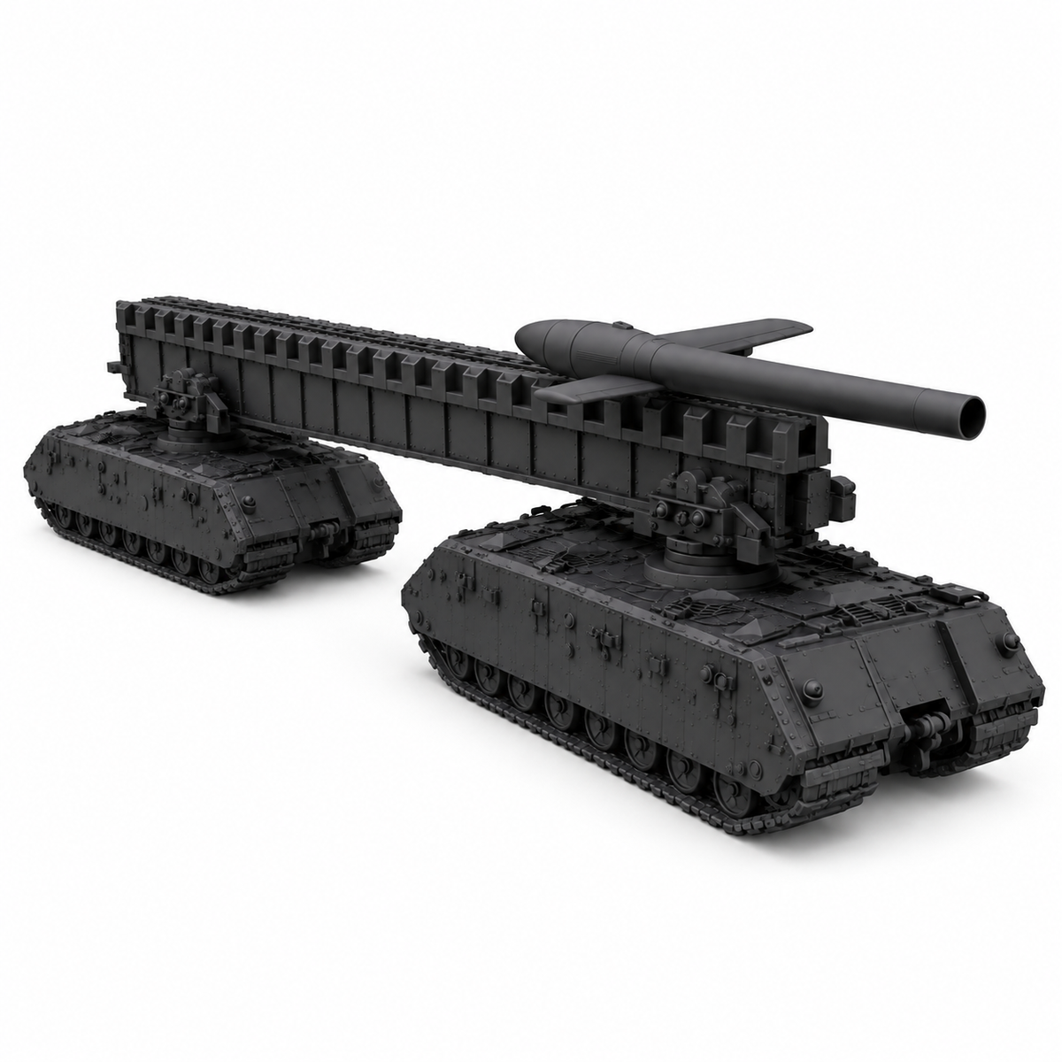 SSMODEL 1/72 1/144 V-1 auf Maus Ausf.B German missile launcher MODEL KIT TSS0464 — detail view 3