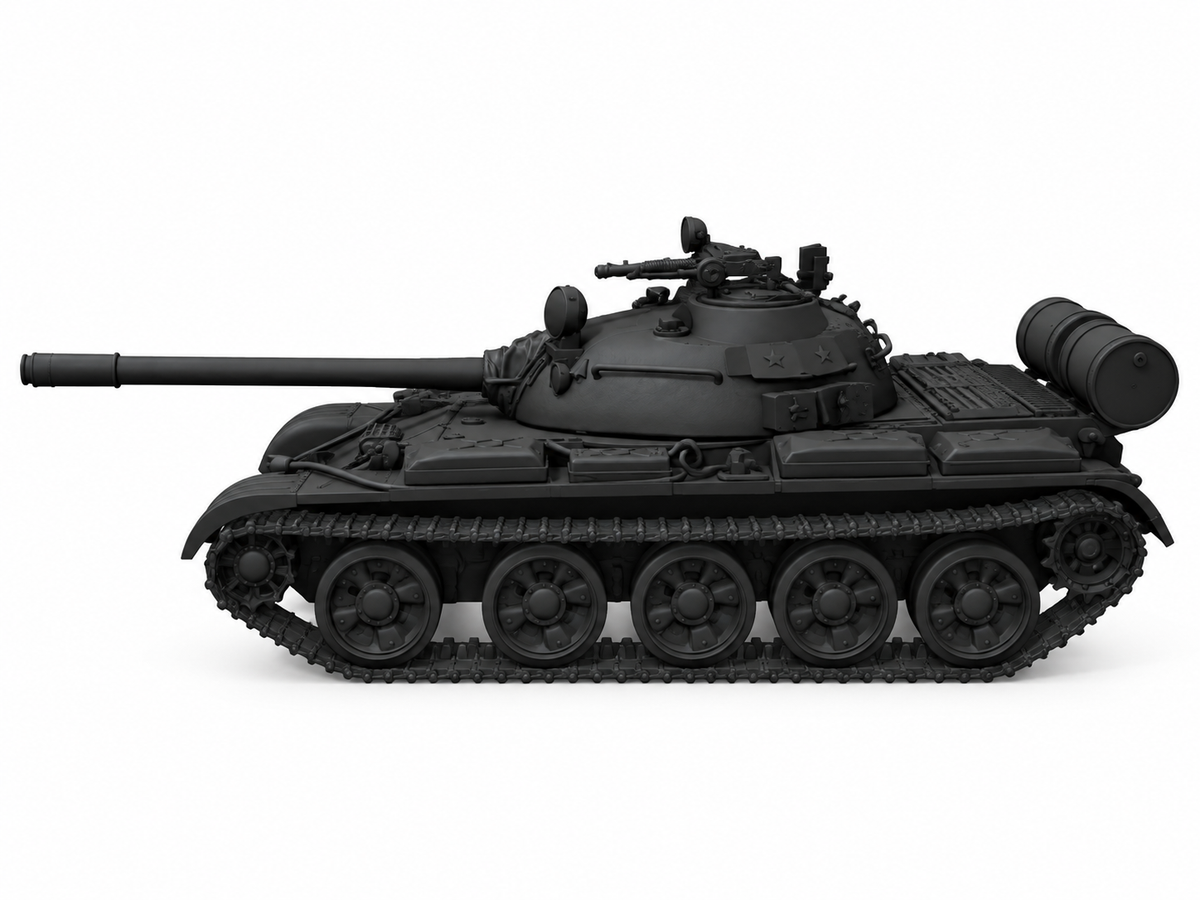 SSMODEL 1/72 1/144 Multi Scale T-55 Soviet tank Resin Model Kit TSS0297 — detail view 3