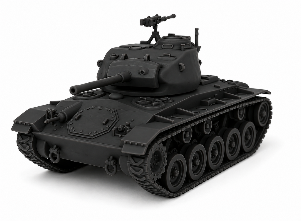 SSMODEL 1/72 1/144 Multi Scale Light Tank M24 Chaffee US WW2 Tank MODEL TSS1170