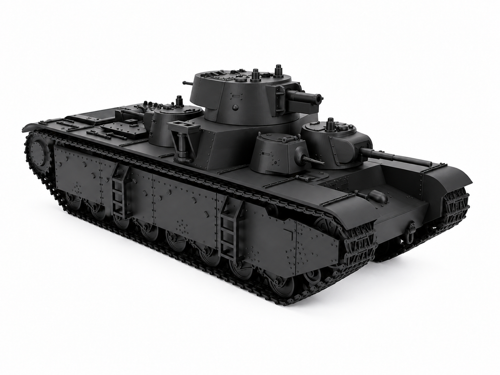 SSMODEL 1/72 1/144 Multi Scale T35 Heavy model 1938 USSR Tank MODEL kit TSS1373