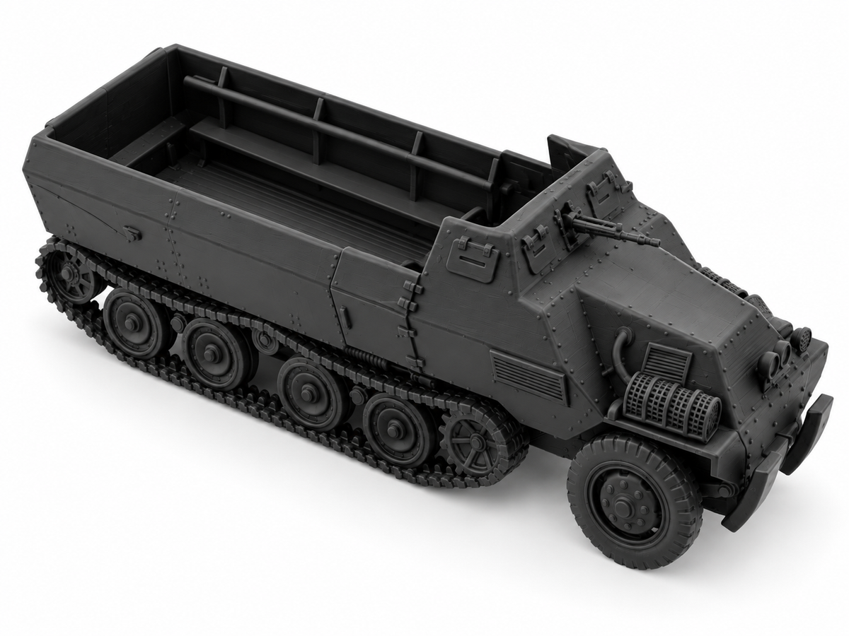 SSMODEL 1/72 1/144 Type 1 Ho-Ha Japan WWII Half-Track APC Resin Model TSS1583 — detail view 3