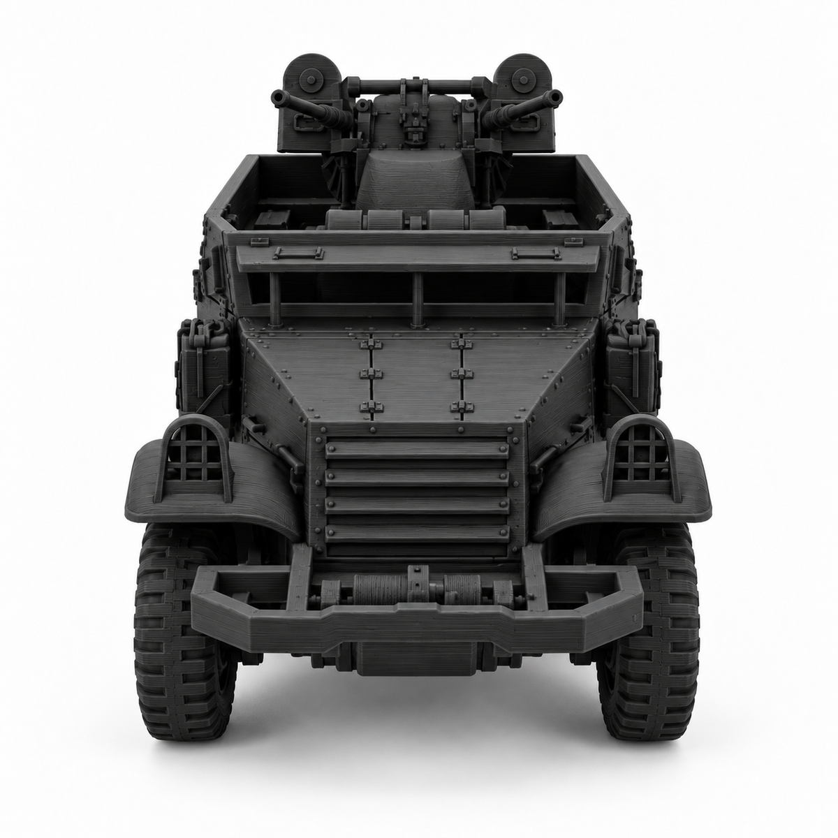 SSMODEL 1/72 1/144 Multi Scale WWII US M13 Half-track Twin HMG AA Model TSS0873 — detail view 10