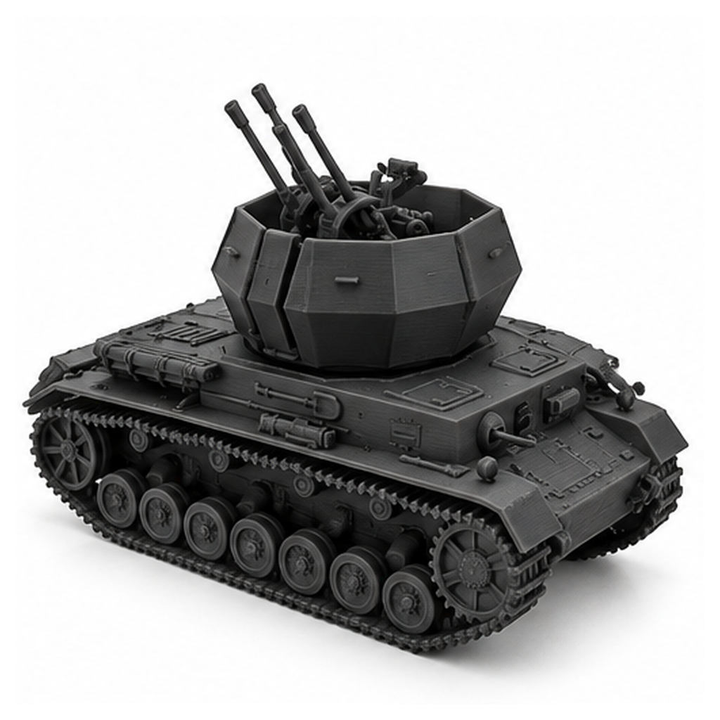 SSMODEL 1/32 1/35 1/48 1/64 Flakpanzer IV Wirbelwind 1 Gunner Model Kit TSS1241 — detail view 5