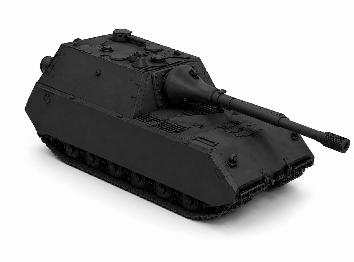 SSMODEL 1/72 1/144 Multi Scale Jagdpanzer Maus TANK MODEL kit TSS0339 — detail view 3