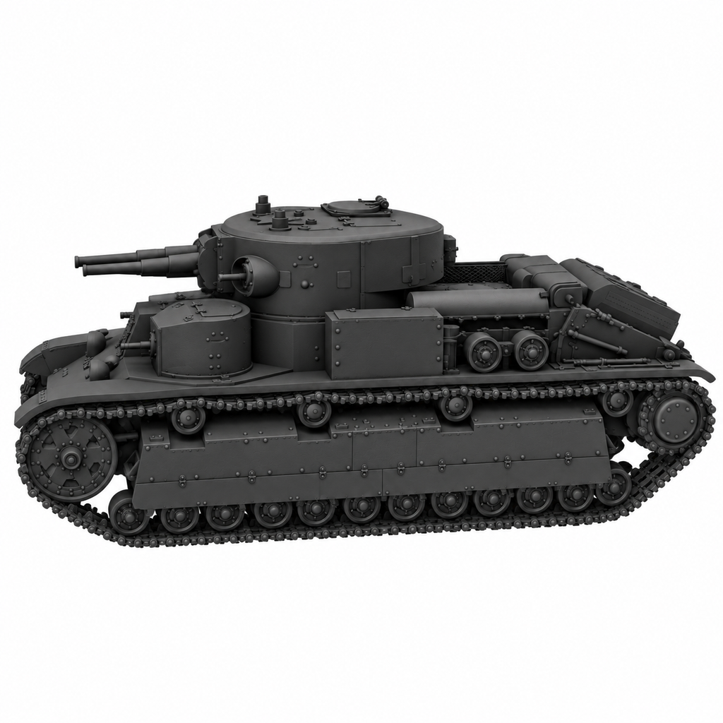SSMODEL 1/72 1/144 Multi Scale T-28 Soviet Medium Tank MODEL kit TSS0017