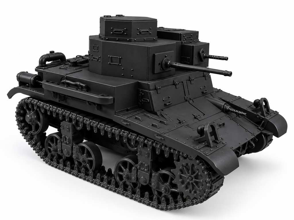 SSMODEL 1/72 1/144 Multi Scale Light M2A3 US Interwar WW2 Tank MODEL kit TSS1129