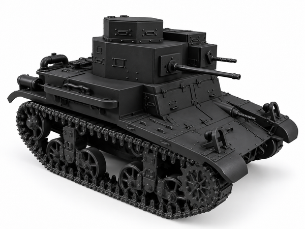 SSMODEL 1/72 1/144 Multi Scale Light M2A3 US Interwar WW2 Tank MODEL kit TSS1129