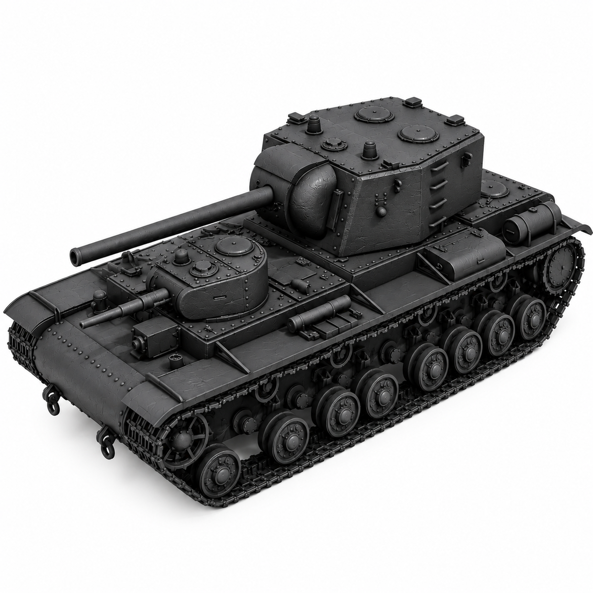 SSMODEL 1/72 1/144 Multi Scale KV-4 v1 tank Resin Model Kit TSS0090 — detail view 17
