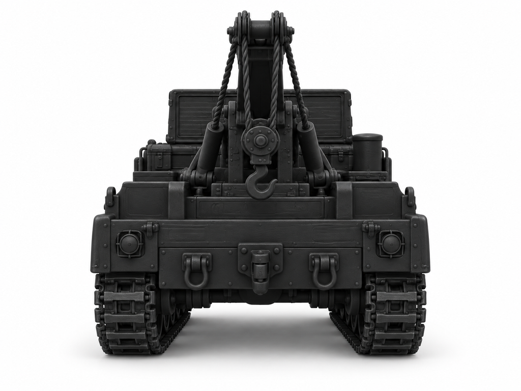 SSMODEL 1/72 1/144 Multi Scale Sd.Kfz.9/1 Crane vehicle Crewmen MODEL TSS1103