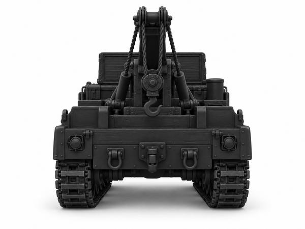 SSMODEL 1/72 1/144 Multi Scale Sd.Kfz.9/1 Crane vehicle Crewmen MODEL TSS1103