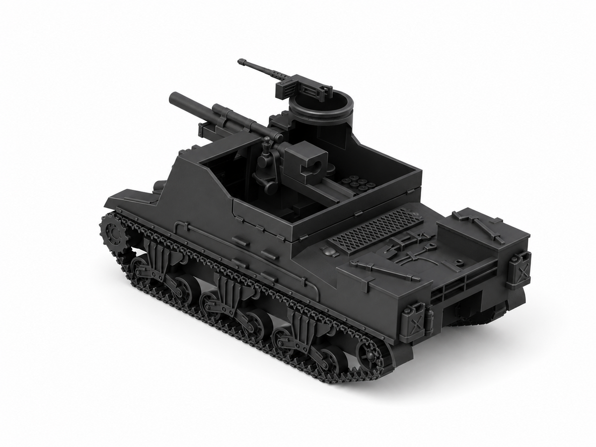 SSMODEL 1/72 1/144 Multi Scale M7 Priest Self-Propelled Gun US WW2 MODEL TSS1173 — detail view 9