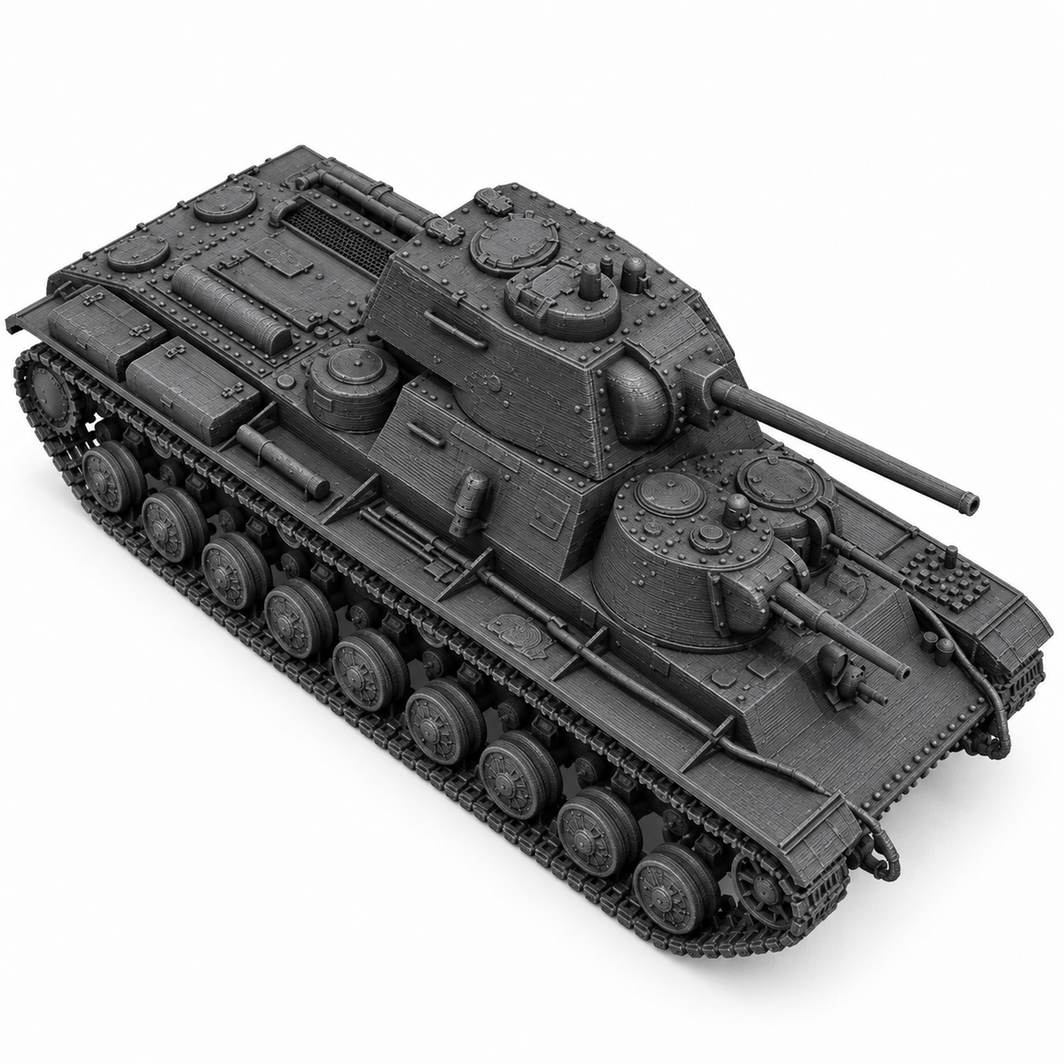 SSMODEL 1/72 1/144  KV-35 Soviet fictional superheavy tank MODEL kit TSS0490 — detail view 4