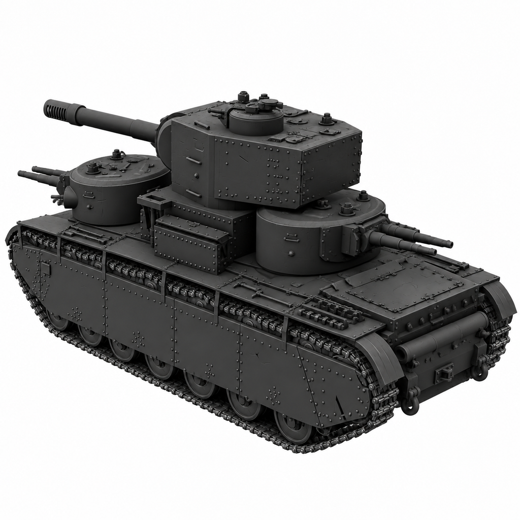 SSMODEL 1/72 1/144 Multi Scale T-35-35-35 Tank Resin MODEL KIT TSS0517