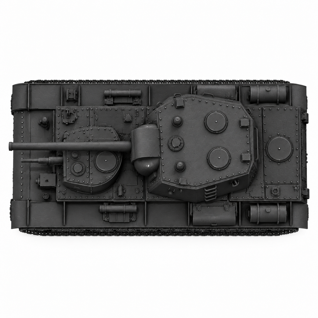 SSMODEL 1/72 1/144 Multi Scale KV-4 v1 tank Resin Model Kit TSS0090
