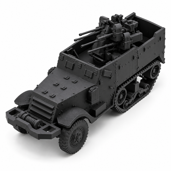 SSMODEL 1/72 1/144 Multi Scale WWII US M16 MGMC Half-track AA Model Kit TSS0876