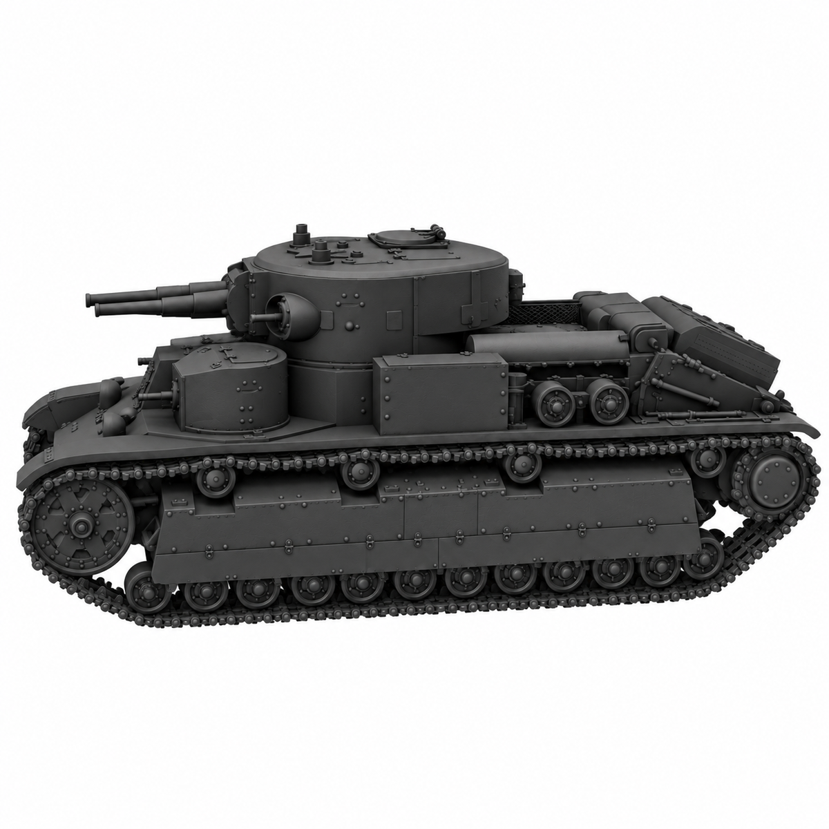 SSMODEL 1/72 1/144 Multi Scale T-28 Soviet Medium Tank MODEL kit TSS0017 — detail view 17
