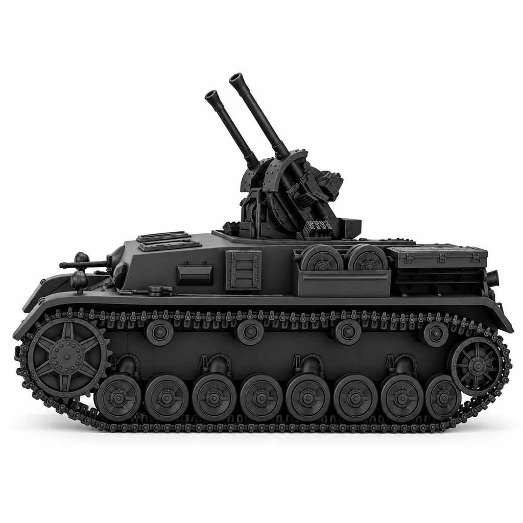 SSMODEL 1/72 1/144 Multi Scale Field Modified Flakpanzer IV Tank MODEL TSS1498