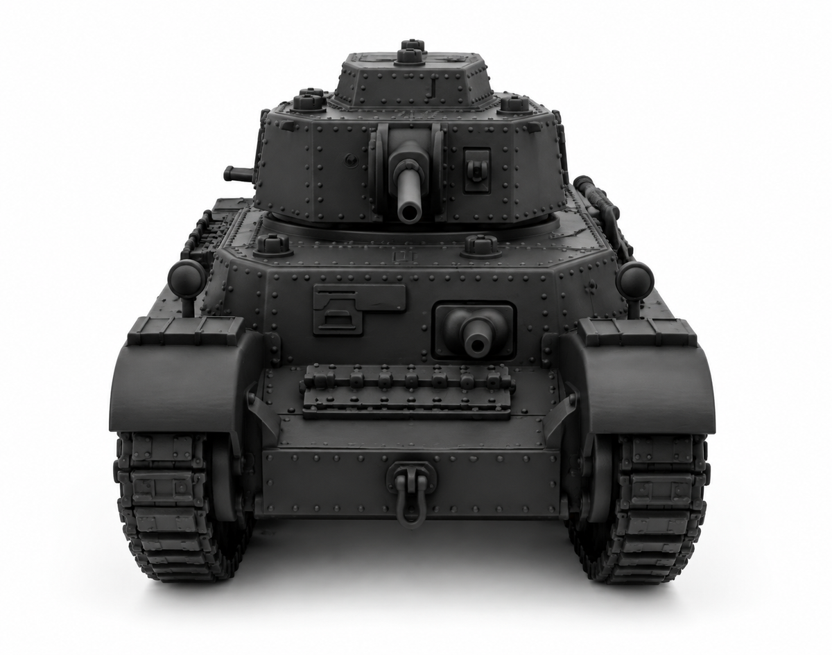 SSMODEL 1/72 1/144 Multi-Scale WWII Hungarian 40M Turan Tank Resin Model TSS0900 — detail view 15