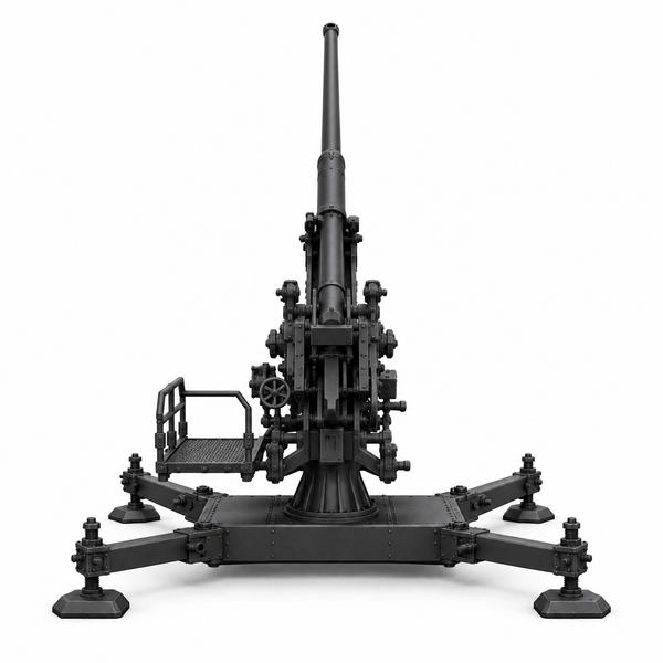 SSMODEL 1/72 1/144 Anti-Aircraft 12.8cm FlaK 40 on cross Resin MODEL KIT TSS1445