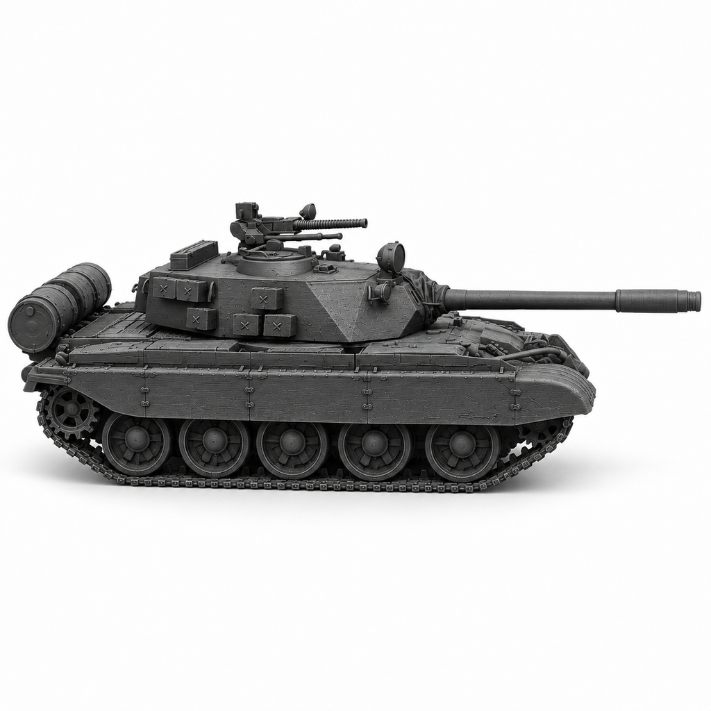 SSMODEL 1/72 1/144 T-55-100 fictional Cuban Coldwar tank MODEL kit TSS0481