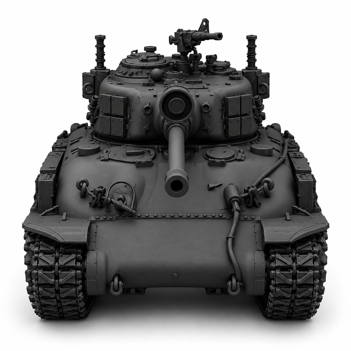 SSMODEL1/72 1/144 Multi Scale M51 Sherman Medium Tank Resin MODEL KIT TSS0240 — detail view 9