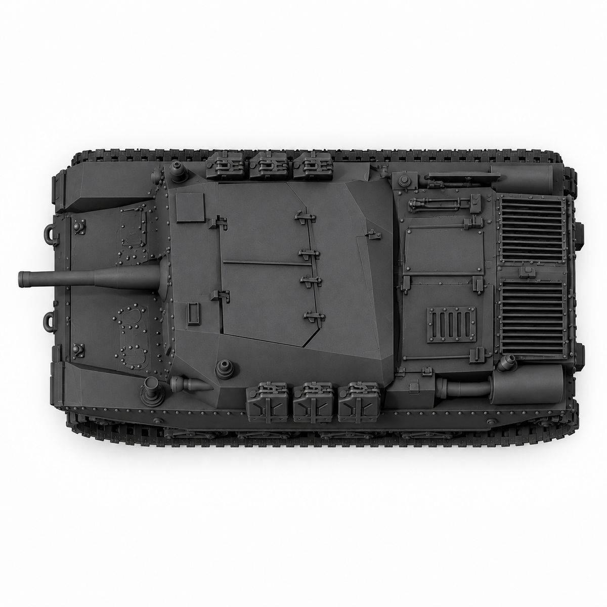 SSMODEL 1/72 1/144 Multi Scale Semovente M43 105/25 Italy WW2 Tank MODEL TSS1345 — detail view 3
