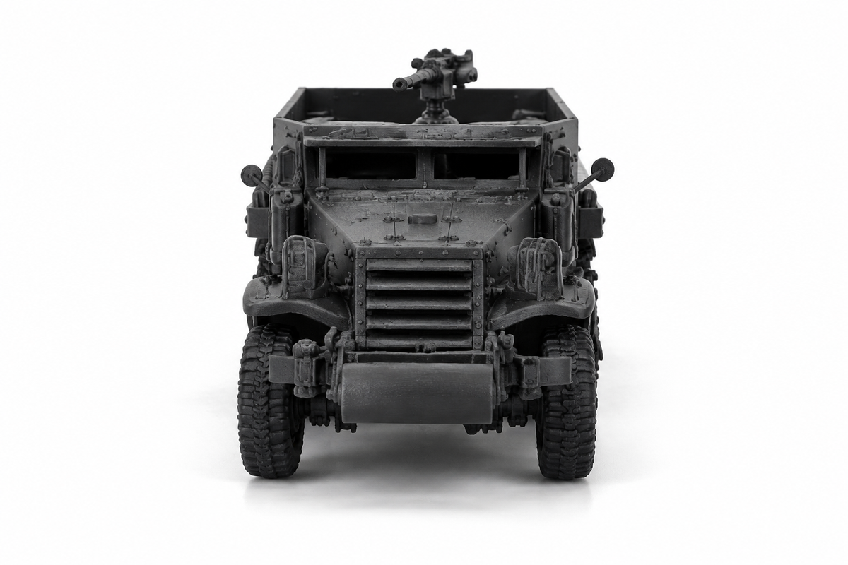 SSMODEL 1/72 1/144 Multi-Scale M5 US WWII Half-Track APC Resin Model Kit TSS1580 — detail view 7