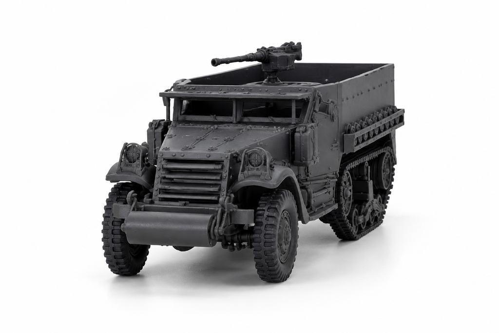 SSMODEL 1/72 1/144 Multi-Scale M5 US WWII Half-Track APC Resin Model Kit TSS1580