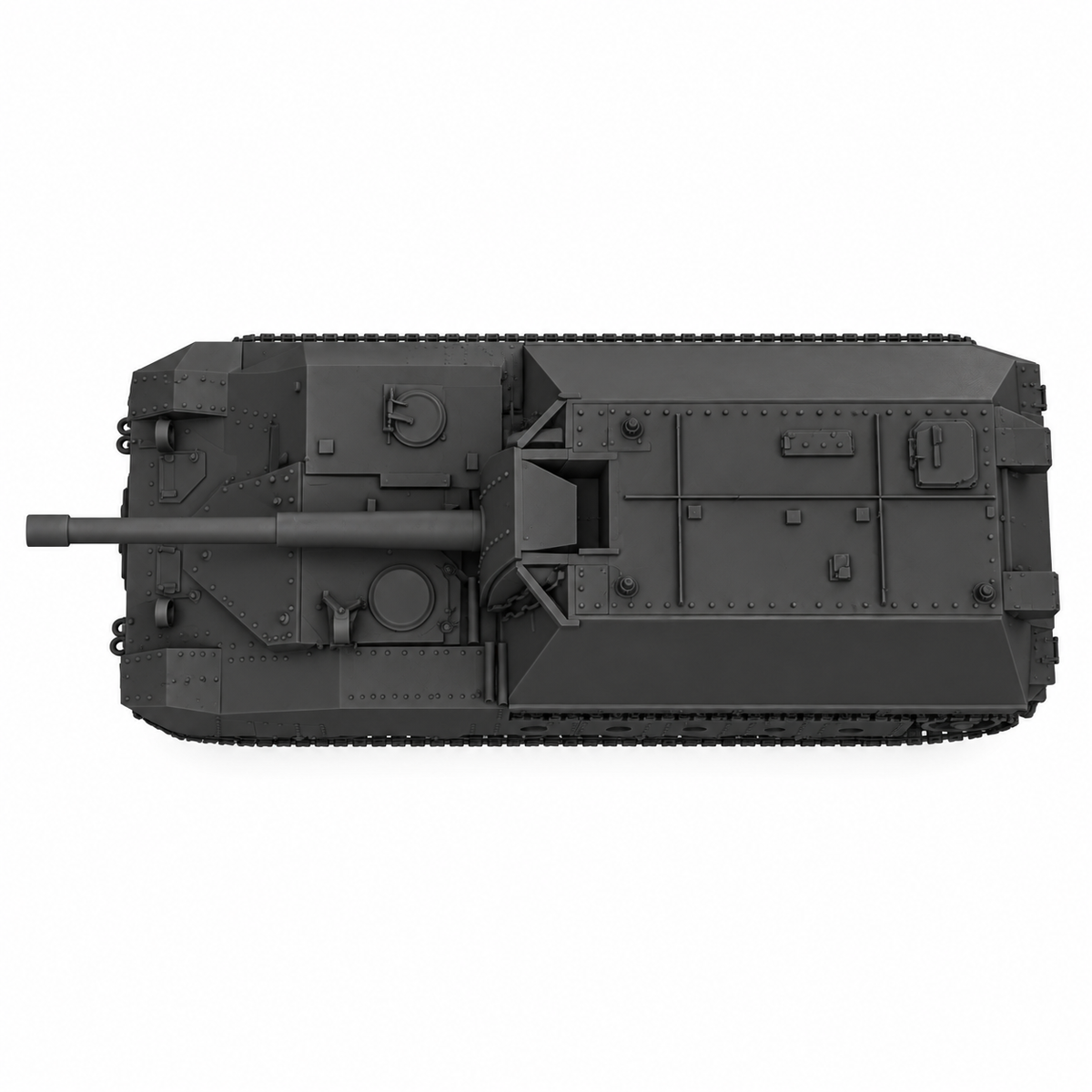 SSMODEL 1/72 1/144 Multi Scale SU-14-2 Tank Resin MODEL kit TSS0041 — detail view 5