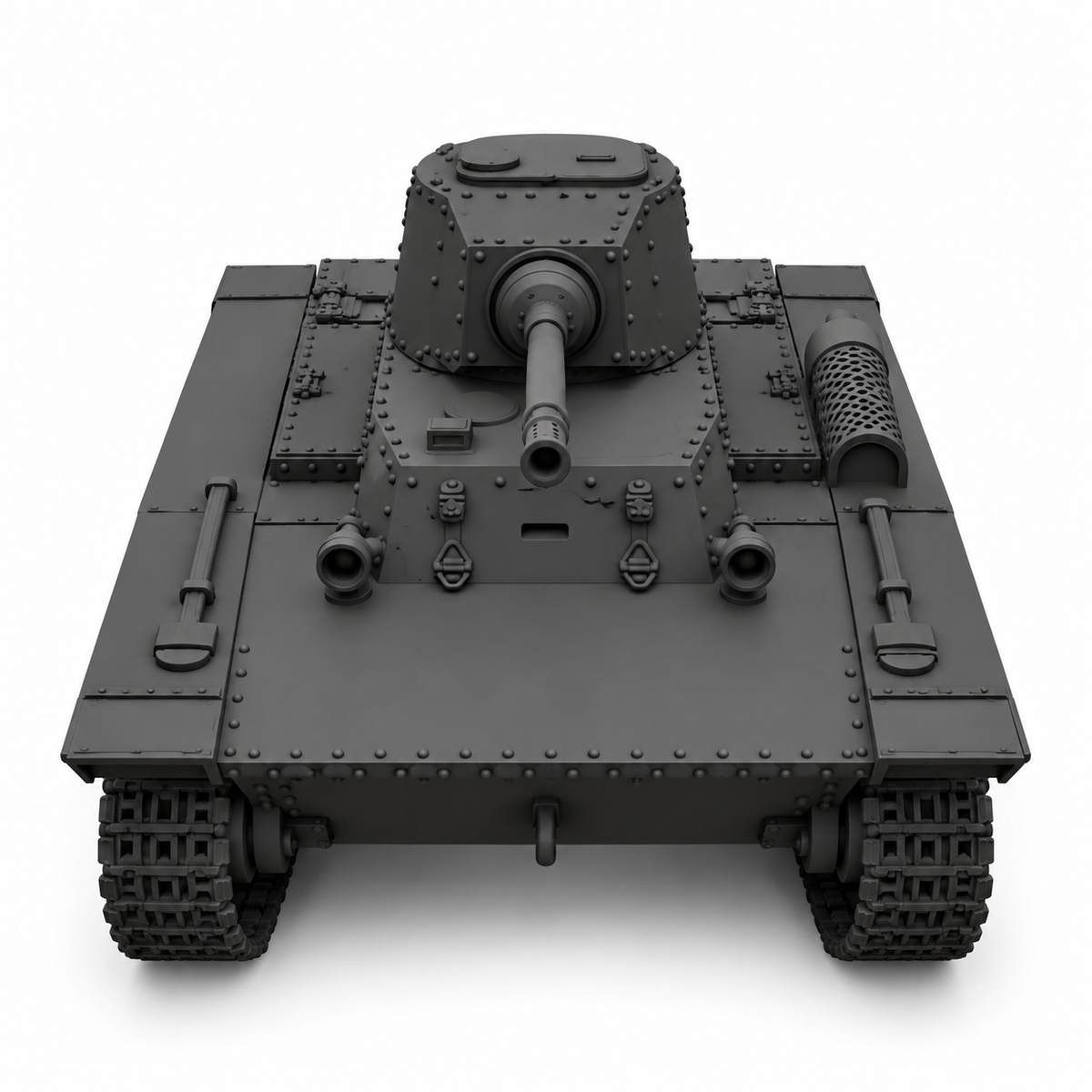 SSMODEL 1/72 1/144 Multi Scale PZInż 130 Tank Resin MODEL kit TSS0313 — detail view 4