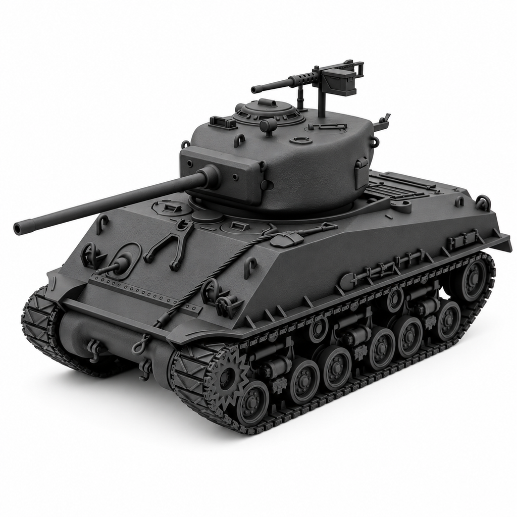 SSMODEL 1/72 1/144 WWII US Sherman M4A3E8 Easy Eight Resin Model Kit TSS0885