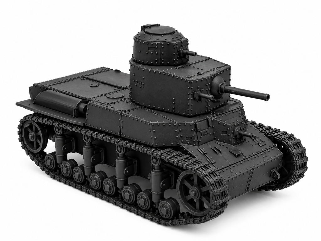 SSMODEL 1/72 1/144 Multi Scale T-24 Soviet Interwar Medium Tank MODEL TSS0007