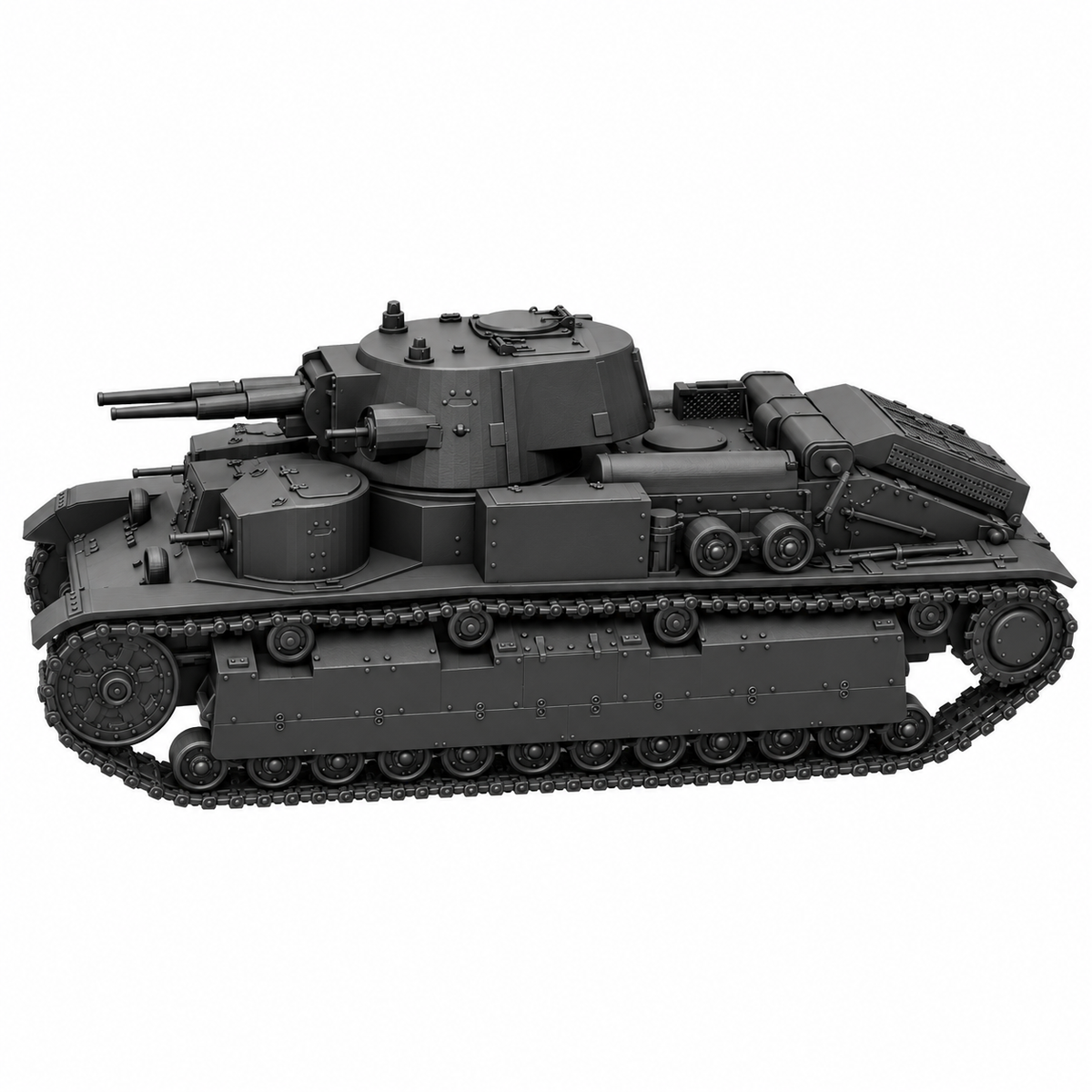 SSMODEL 1/72 1/144 T-28 conical turret Soviet medium tank MODEL kit TSS0018 — detail view 2