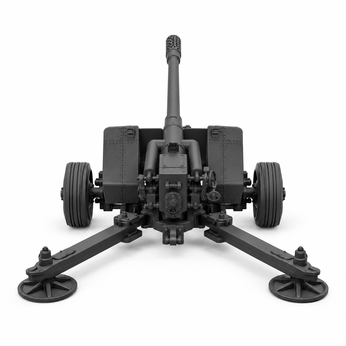 SSMODEL 1/72 1/144 Multi Scale 128mm anti-tank Pak 44 Resin MODEL KIT TSS1515 — detail view 4