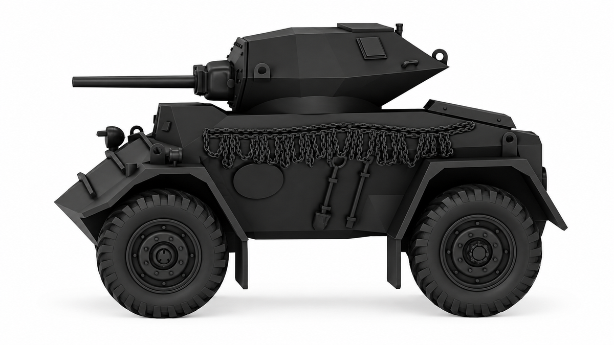 SSMODEL 1/72 1/144  Rhino heavy armoured car Australia Tank MODEL kit TSS1161 — detail view 2