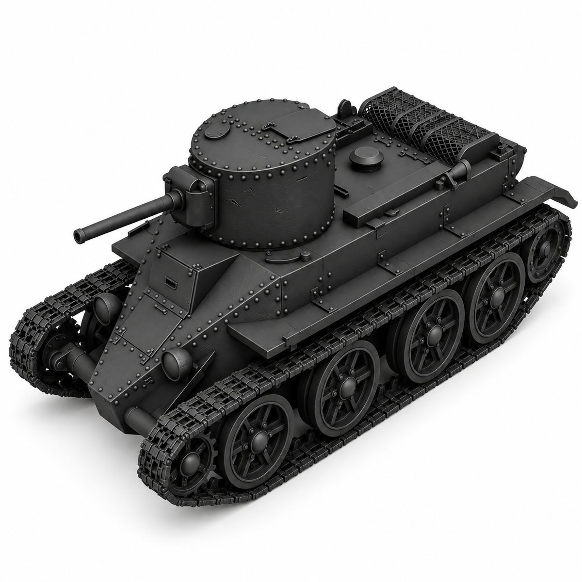 SSMODEL 1/72 1/144 Multi Scale BT-2 Tank Resin MODEL TSS0578 — detail view 5
