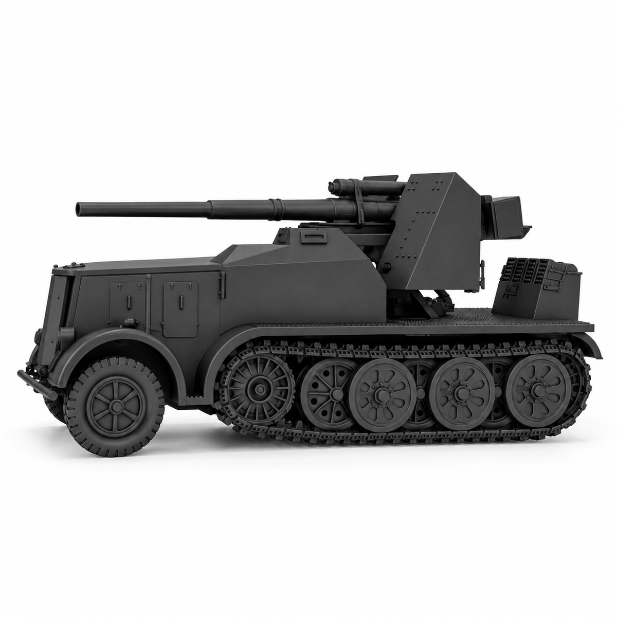 SSMODEL 1/72 1/144 Half-track Sd.Kfz.8 8.8cm Flak 18 Sf. Resin MODEL KIT TSS1531 — detail view 4